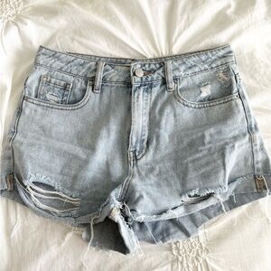 Pacsun Distressed Denim Mom Shorts